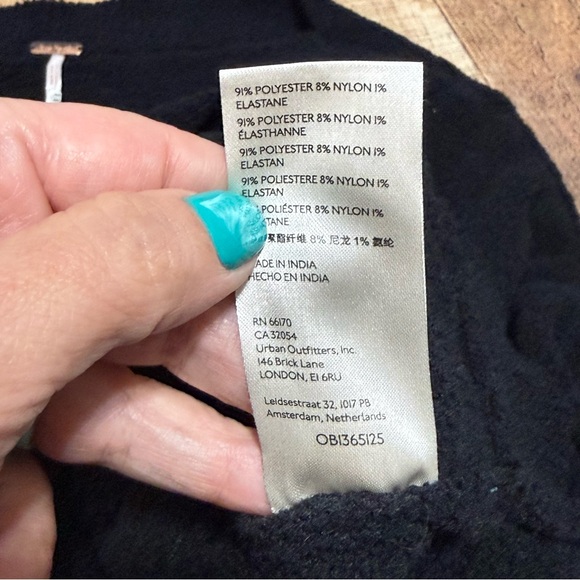 Free People | cropped fuzzy soft crewneck sweater size s - Picture 5 of 11